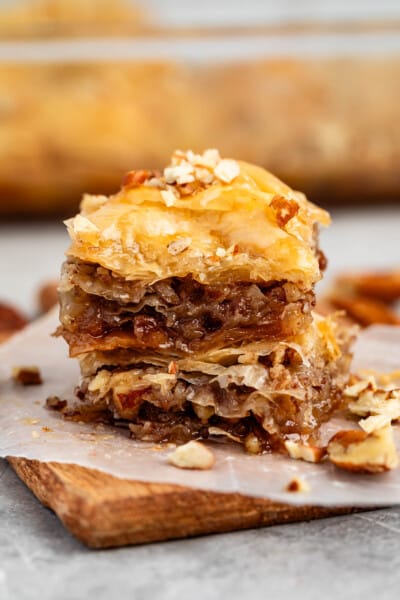 Pecan Pie Baklava - Crazy for Crust