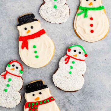 Snowman Cookies - Crazy for Crust