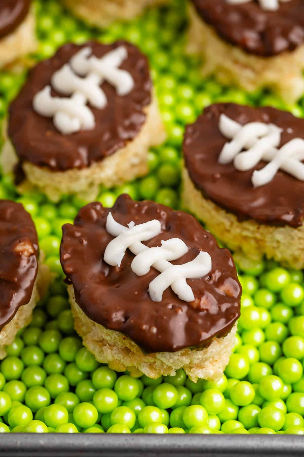 Football Rice Krispie Treats - Crazy for Crust