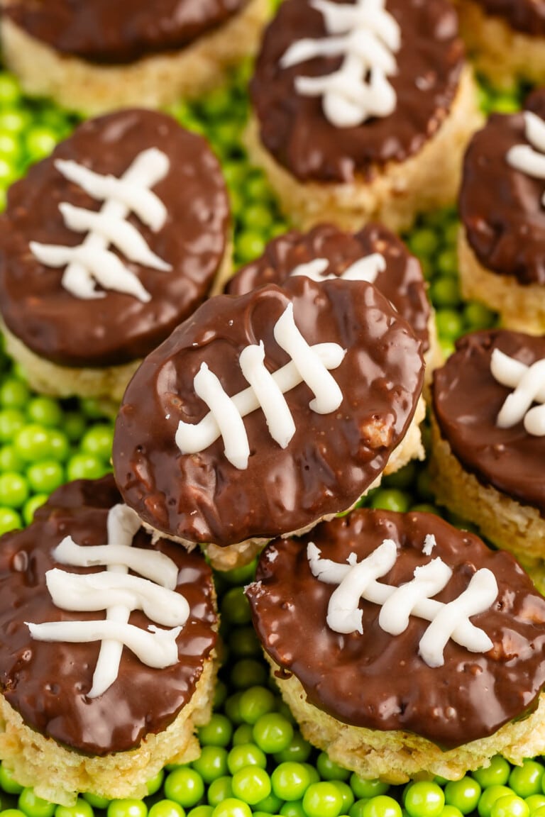 Football Rice Krispie Treats Crazy For Crust 