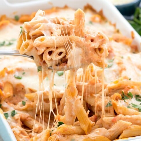 Easy Baked Penne - Crazy for Crust