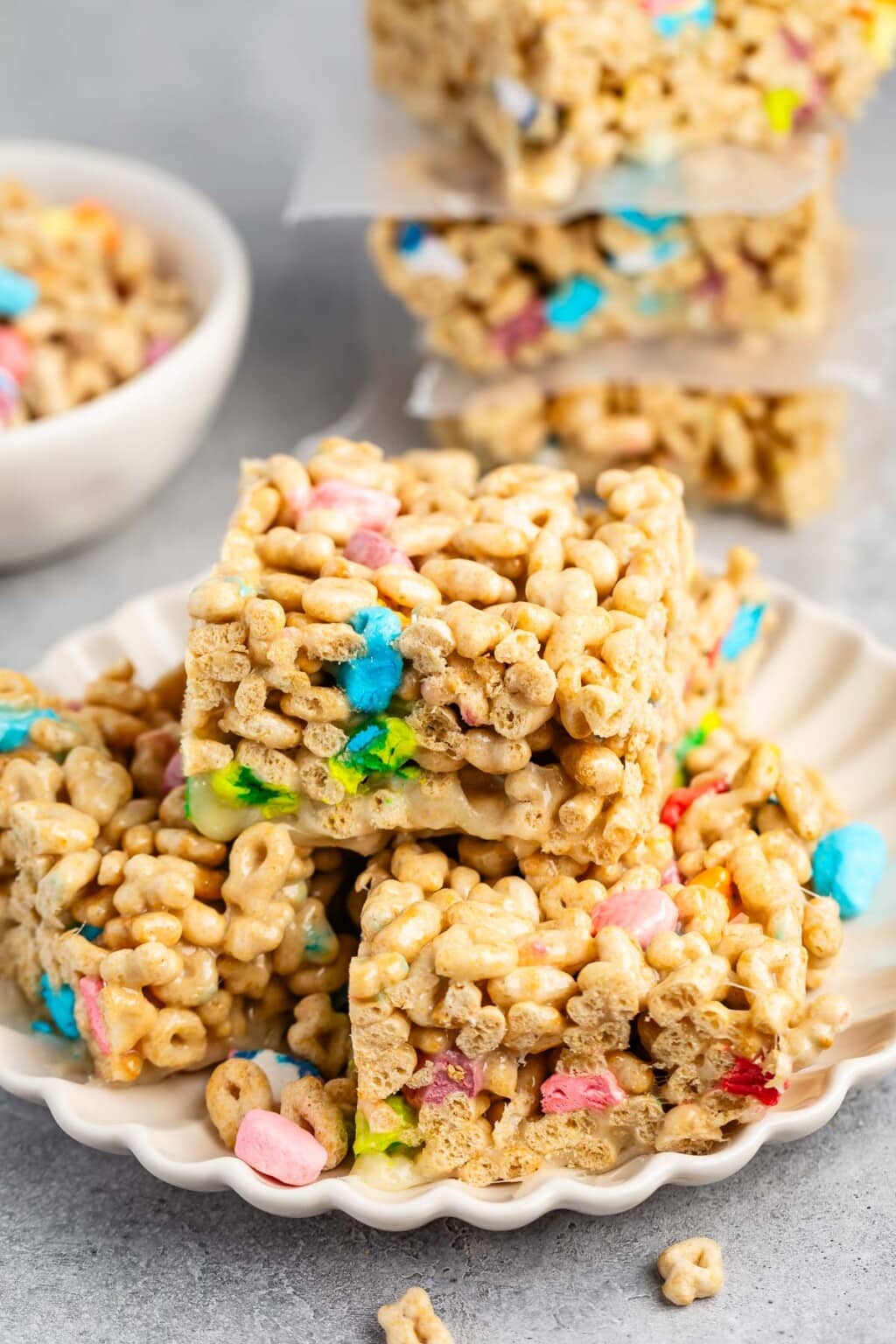 Lucky Charms Rice Krispie Treats - Crazy for Crust