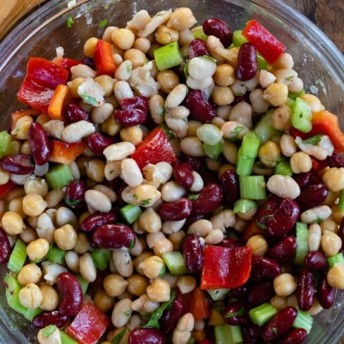 Easy Bean Salad - Crazy for Crust