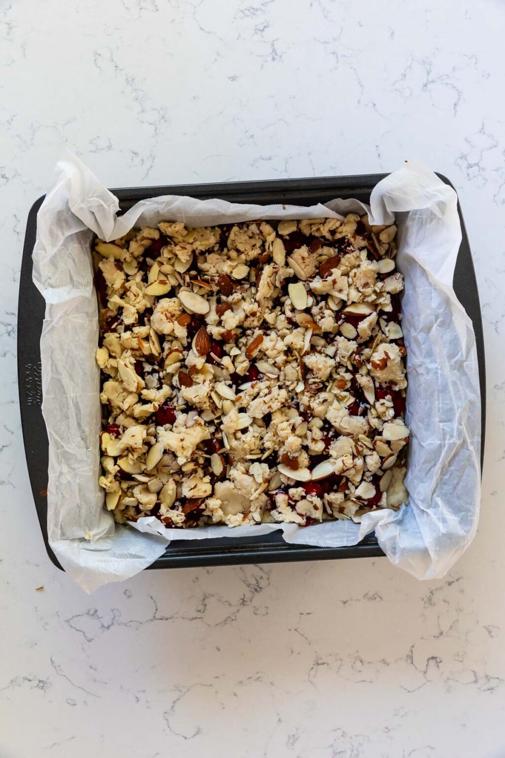 BEST Cherry Pie Bars with Almond Crumble - Crazy for Crust