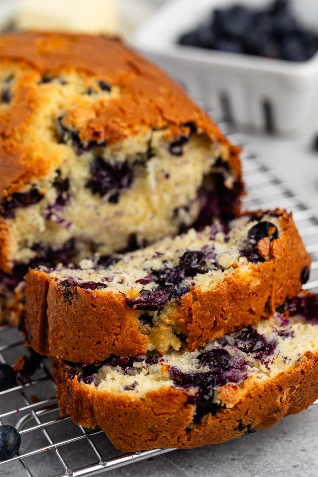 Blueberry Quick Bread - Crazy for Crust