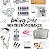 collection of baking tools for the home baker