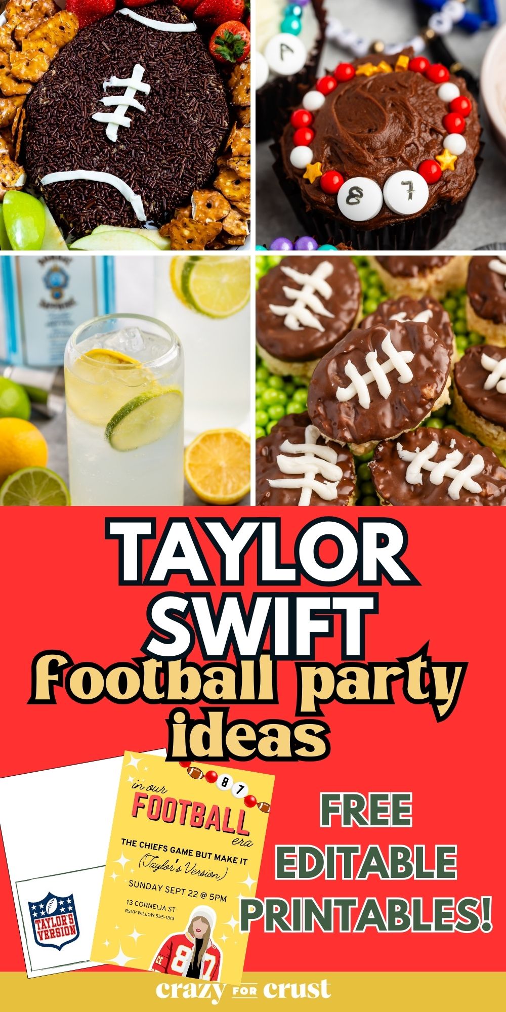 taylor swift football party graphic