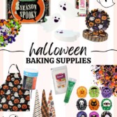 round-up of Halloween baking supplies