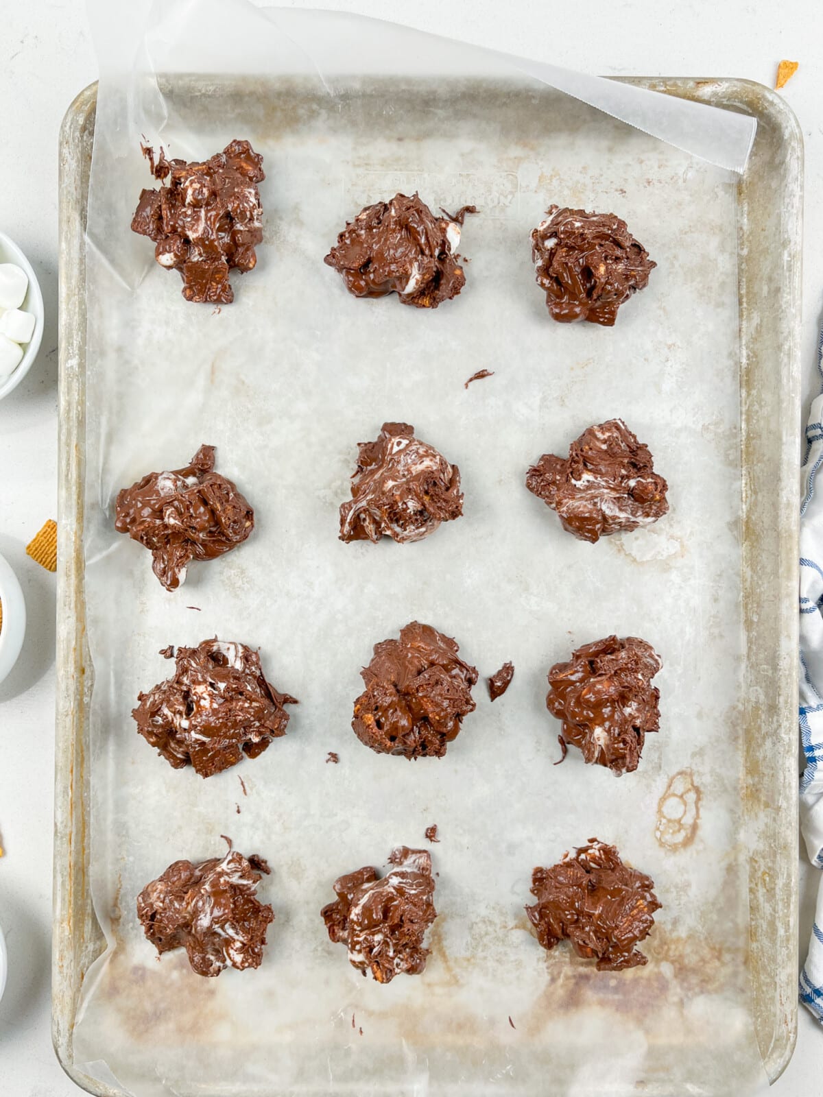 process shot of crockpot candy being made.